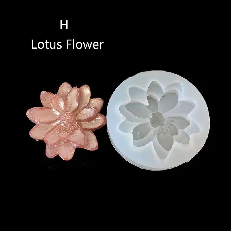 10 Styles 3D Flower Silicone Mold Resin Camellia Peony Daisy Lotus Flower Pendant Jewlery Making Tools Epoxy Resin Molds