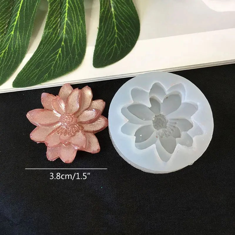 10 Styles 3D Flower Silicone Mold Resin Camellia Peony Daisy Lotus Flower Pendant Jewlery Making Tools Epoxy Resin Molds