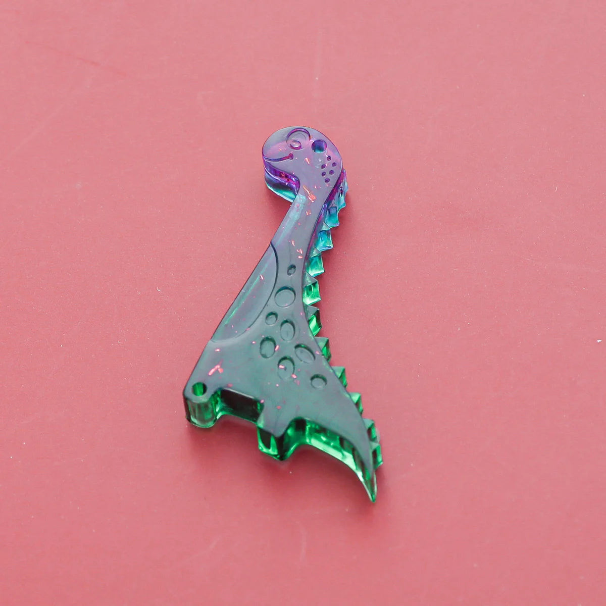 DIY Dinosaur Pendant Crystal Epoxy Resin Mold Double Hole Flying Dragon Sword Dragon Wind Chime Silicone Mold