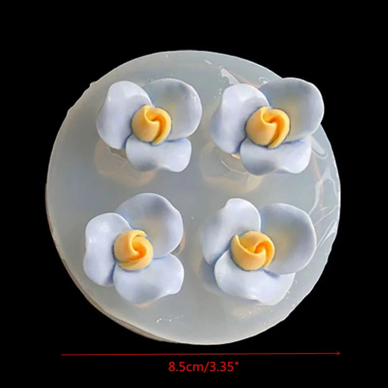 DIY Flower Silicone Molds Epoxy Resin Camellia Peony Daisy Lotus Flower Jewlery Making Tools