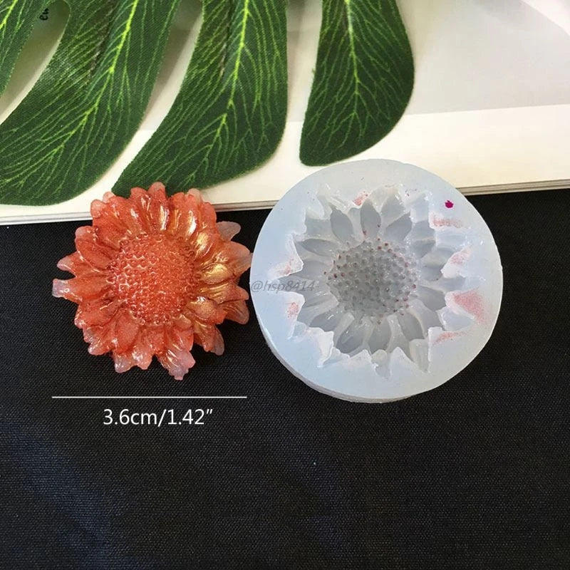 DIY Flower Silicone Molds Epoxy Resin Camellia Peony Daisy Lotus Flower Jewlery Making Tools