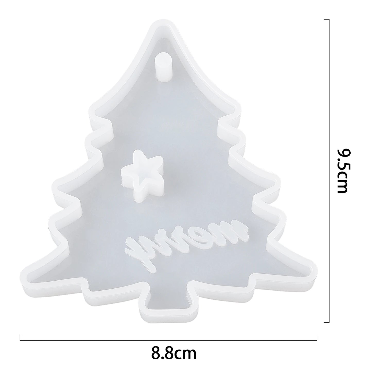 Christmas Mold DIY Resin Crystal Epoxy Mold Snowflake Elk Pendant Keychain Listing Jewelry Silicone Mold Set For Resin