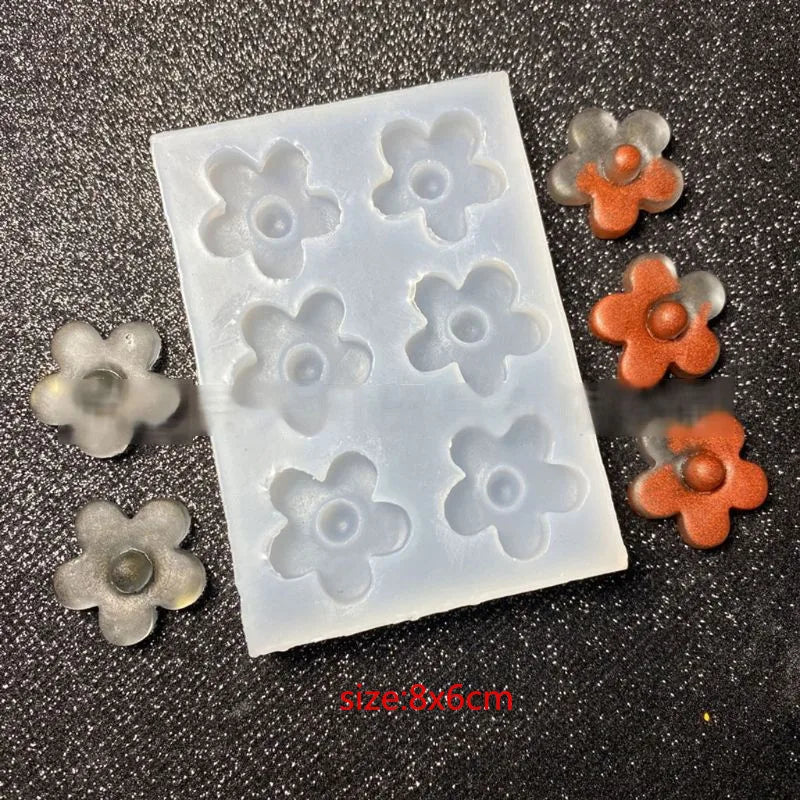 DIY Flower Silicone Molds Epoxy Resin Camellia Peony Daisy Lotus Flower Jewlery Making Tools