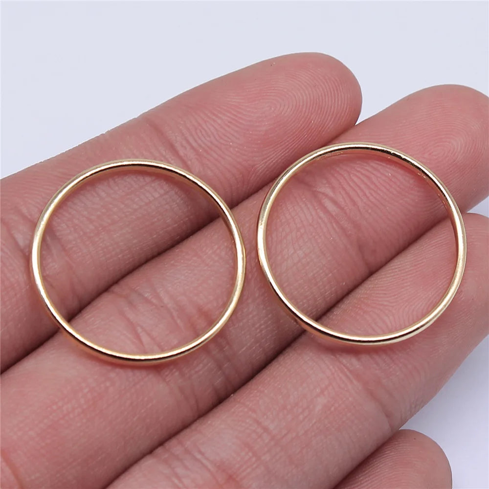 10pcs High Quality KC Gold Color Plated Geometry Charms For Earring Making Hollow Frame Bezel Border Molds UV Epoxy Resin Molds