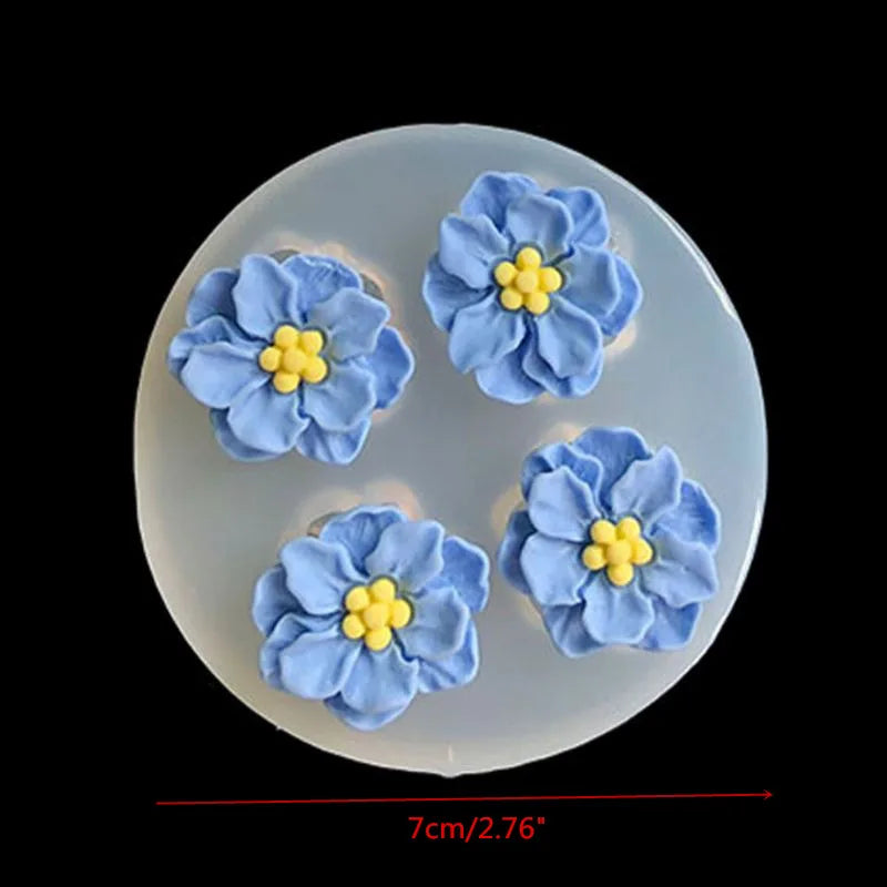 DIY Flower Silicone Molds Epoxy Resin Camellia Peony Daisy Lotus Flower Jewlery Making Tools