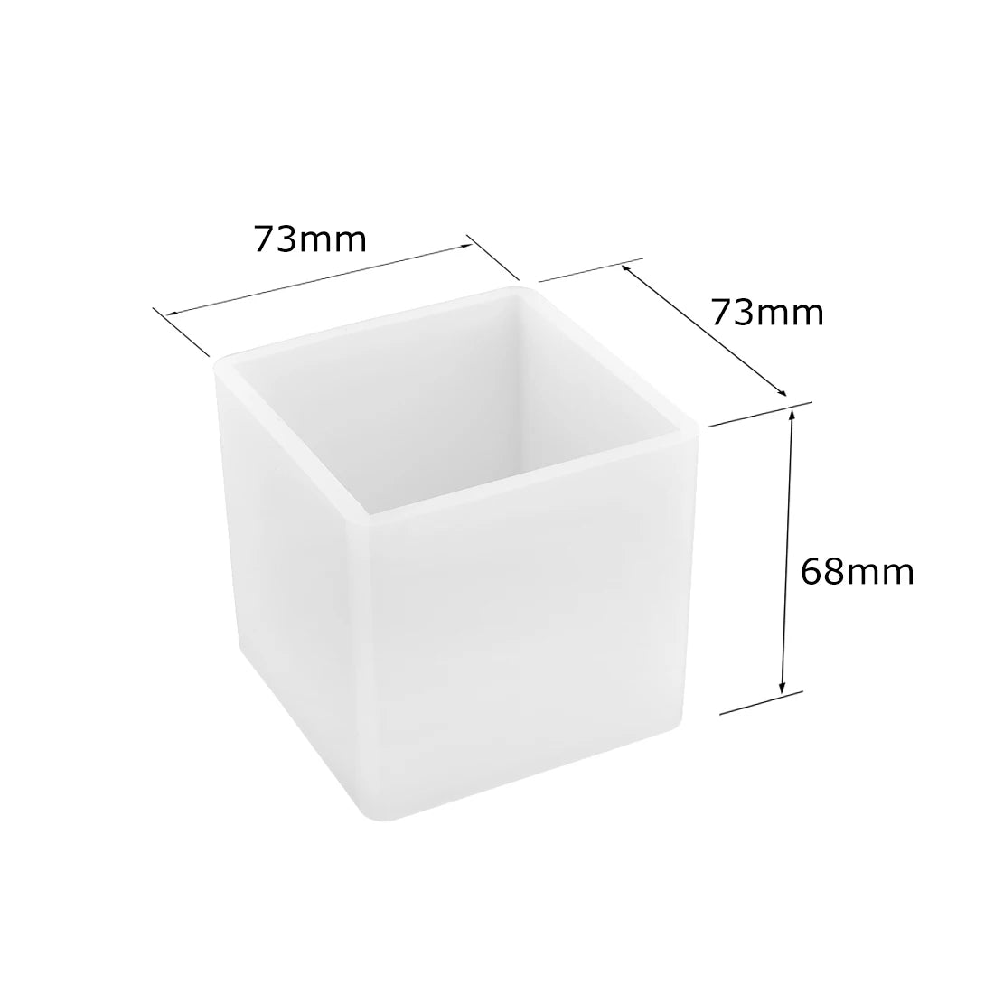 Cuboid Cube Resin Mold Crystal Epoxy Silicone Mold DIY Jewelry Pendant Storage Tray Mold Square Rectangular Casting Accessories