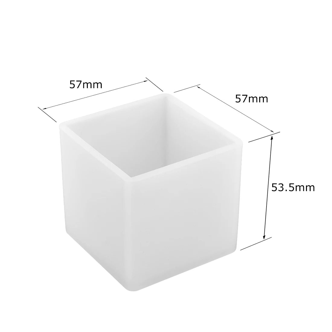 Cuboid Cube Resin Mold Crystal Epoxy Silicone Mold DIY Jewelry Pendant Storage Tray Mold Square Rectangular Casting Accessories