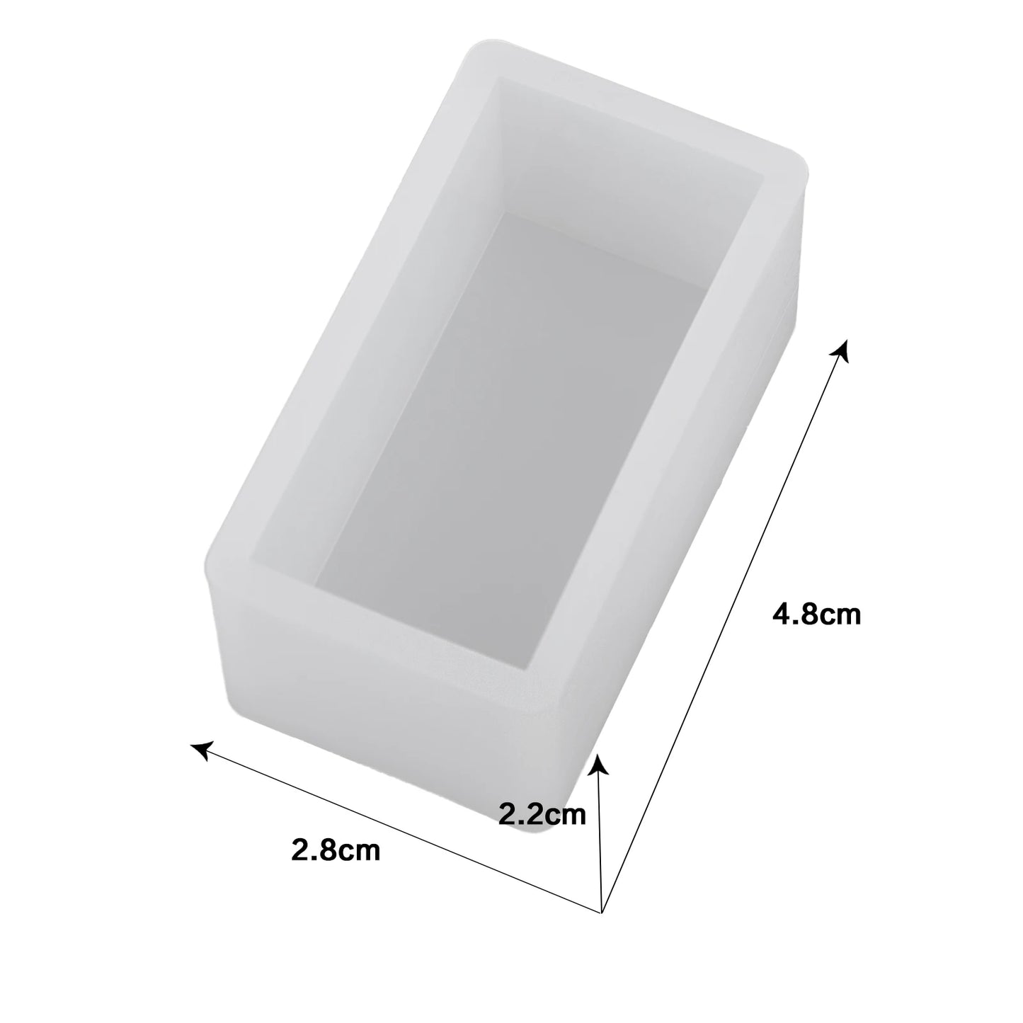 Cuboid Cube Resin Mold Crystal Epoxy Silicone Mold DIY Jewelry Pendant Storage Tray Mold Square Rectangular Casting Accessories