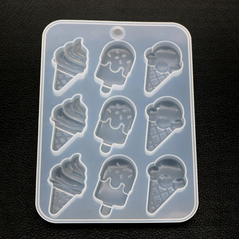 DIY Ice Cream Popsicle Silicone Mold Kawaii Food Cabochon DIY Decoden Supplies Sweet Deco Resin Craft UV Resin Mold Summer Deco