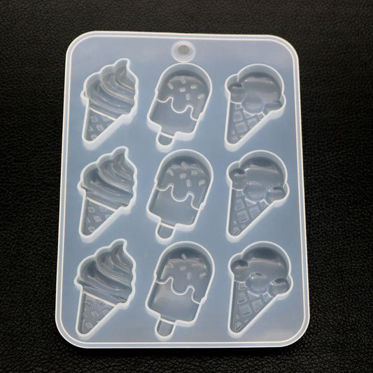 DIY Ice Cream Popsicle Silicone Mold Kawaii Food Cabochon DIY Decoden Supplies Sweet Deco Resin Craft UV Resin Mold Summer Deco