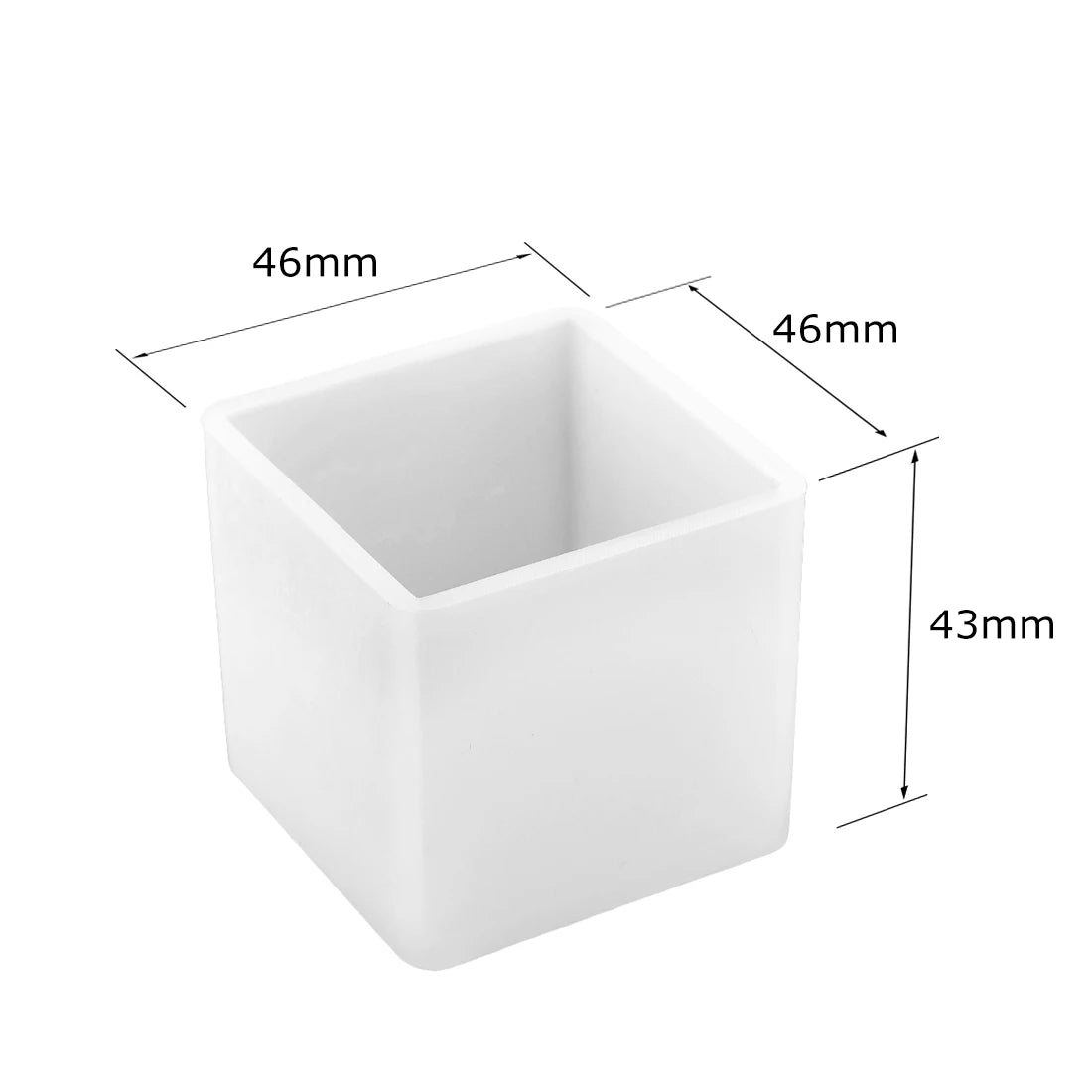 Cuboid Cube Resin Mold Crystal Epoxy Silicone Mold DIY Jewelry Pendant Storage Tray Mold Square Rectangular Casting Accessories