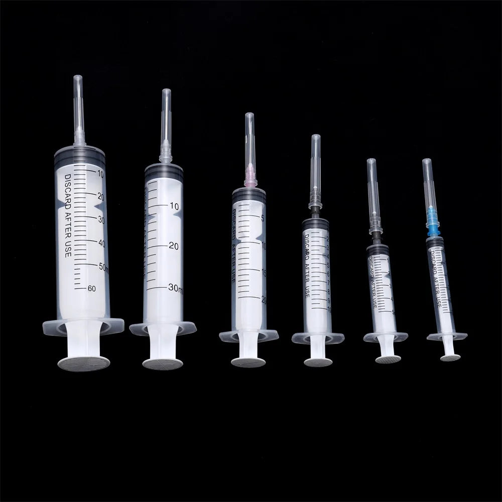 1Pcs 3-60ml Reusable Plastic Syringe with Dispense Needle Liquid Injection Pipette Tools For DIY Epoxy Resin Jewelry Making Tool