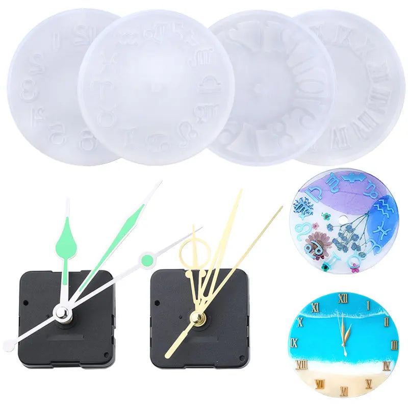 10cm 15cm Epoxy Resin Mold Silicone Clock Mold Clock Casting Tools Handmade Jewelry making Tool DIY Crafts Jewelry Accessories