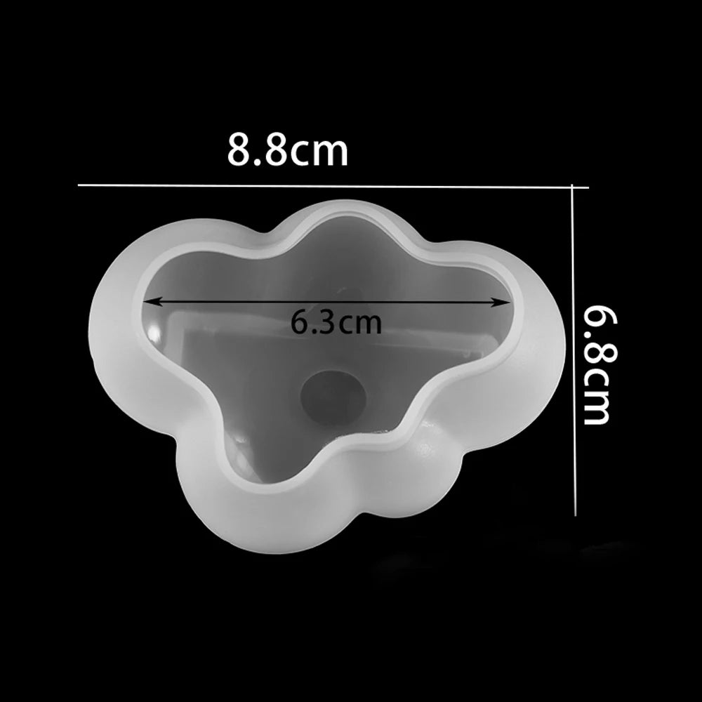 3D Cloud Silicone Resin Epoxy Molds Ice Cube Candy Soap Candle Epoxy Resin Mold Cake Decoration  For DIY Jewelry Baking Tools