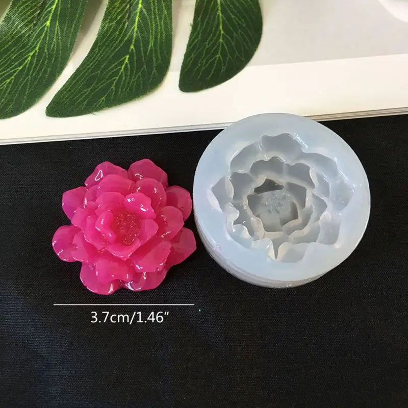 10 Styles 3D Flower Silicone Mold Resin Camellia Peony Daisy Lotus Flower Pendant Jewlery Making Tools Epoxy Resin Molds