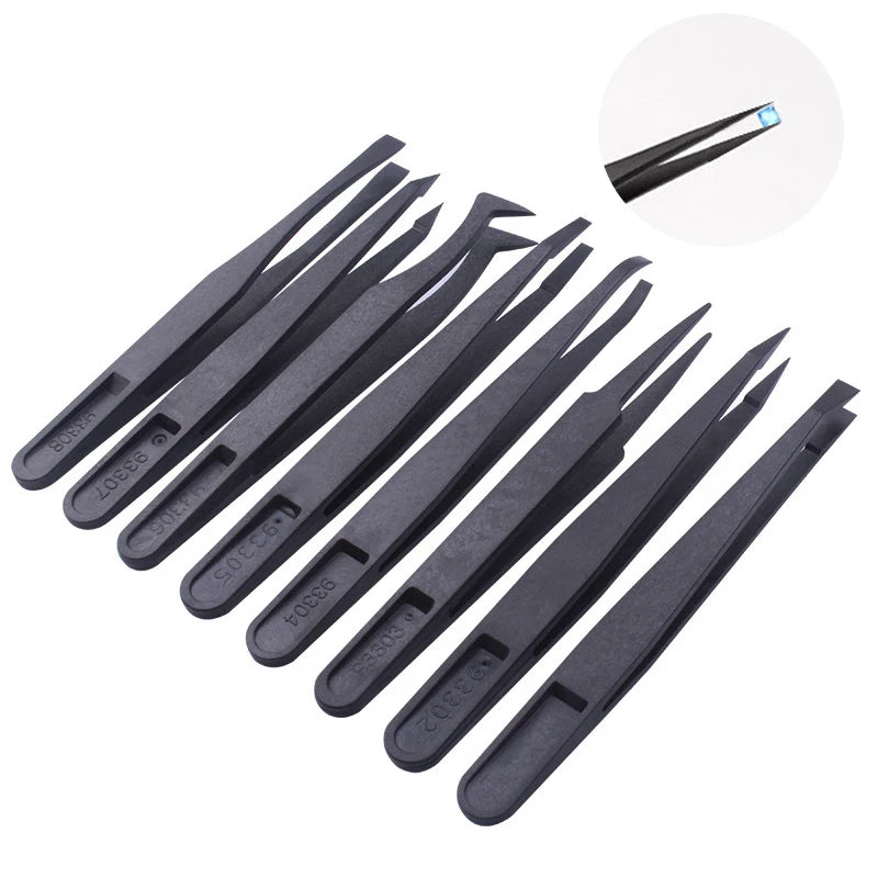 4/8Pcs Epoxy Resin Jewelry Tool Set Tweezers Anti-Static Plastic Precision For DIY Epoxy Resin Mold Jewelry Components Supplies