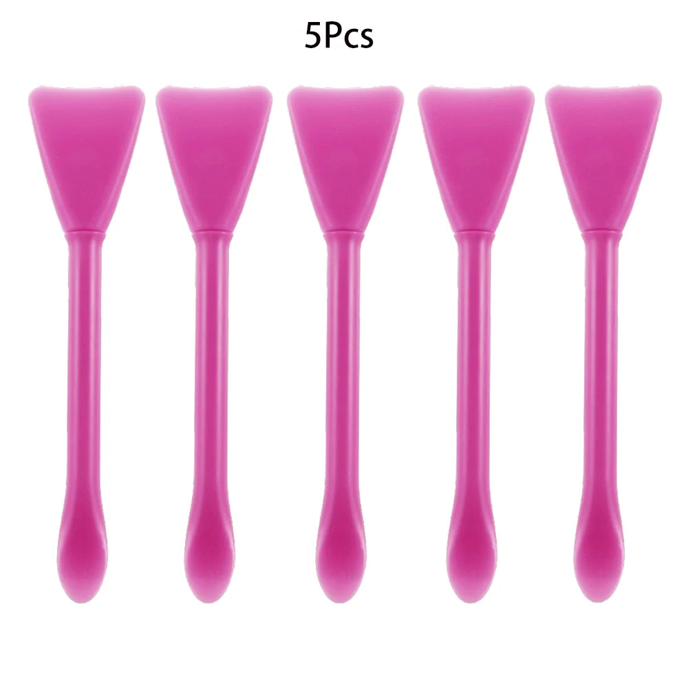 2/5Pcs Multifunction Stirring Brush Soft Silicone Brush Powder Spoon Epoxy Resin Tools for DIY Resin Mold Easy To Clean Glue