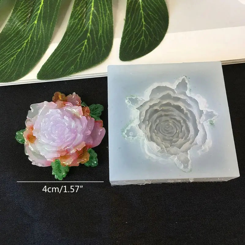 10 Styles 3D Flower Silicone Mold Resin Camellia Peony Daisy Lotus Flower Pendant Jewlery Making Tools Epoxy Resin Molds