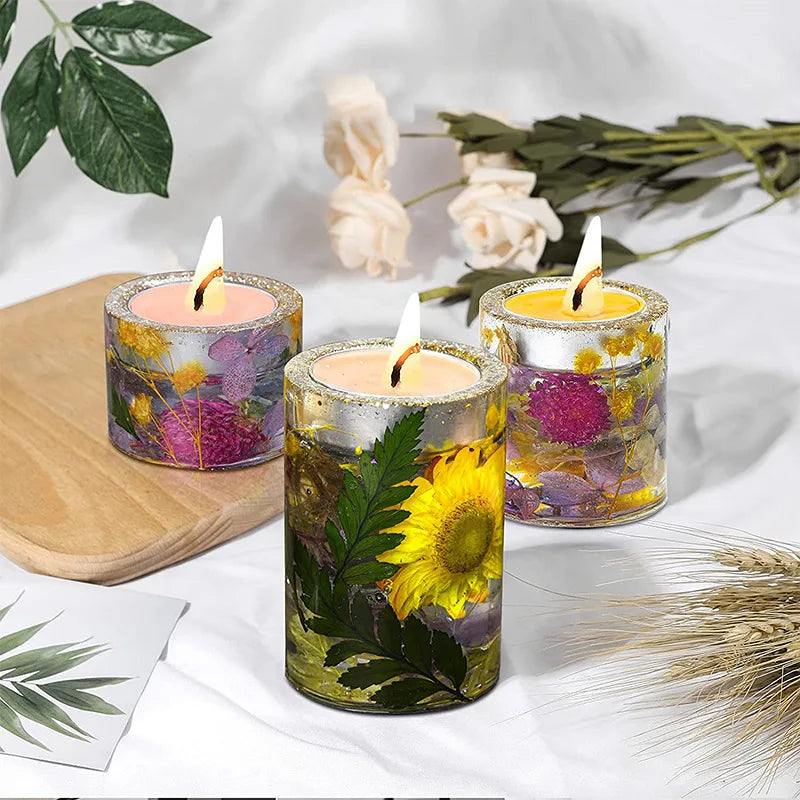 Candle Resin Crystal Epoxy  Mold DIY Large Medium and Small Aromatherapy Candle Tray  mirror Mold Home Decoration Storage