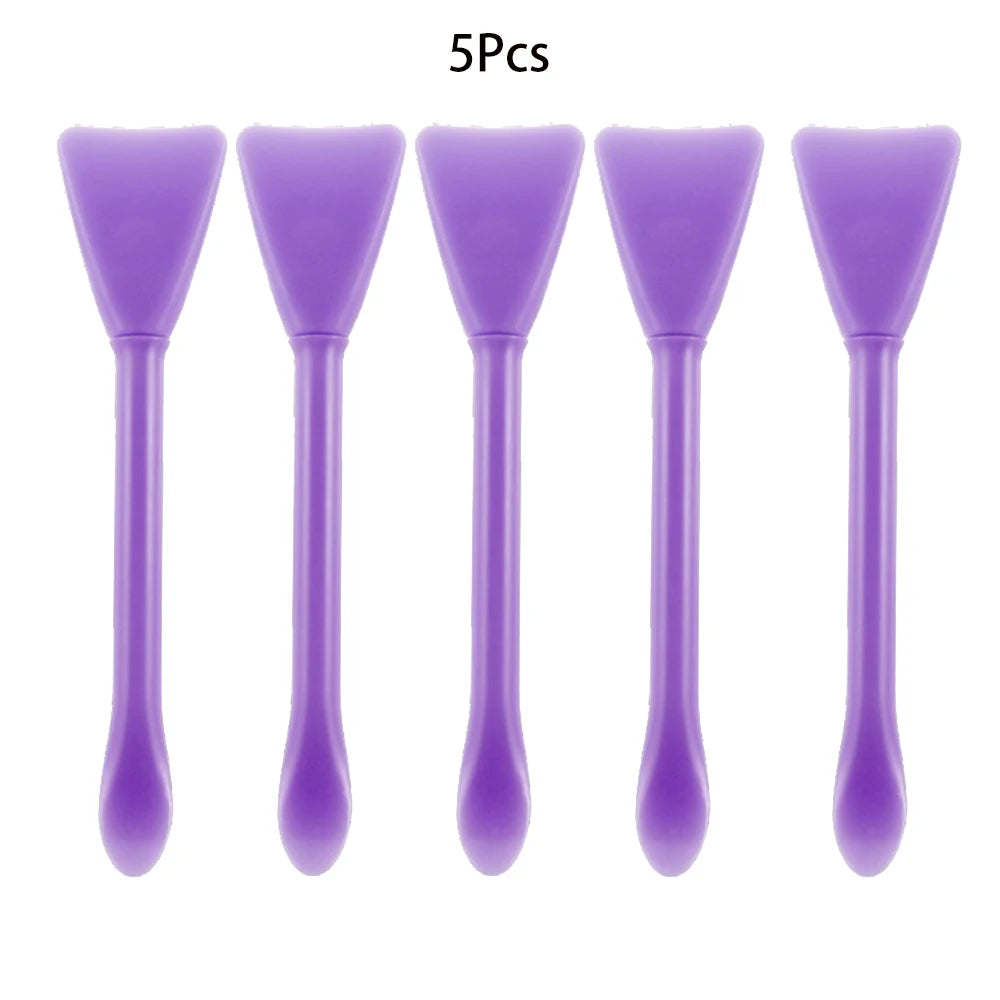 2/5Pcs Multifunction Stirring Brush Soft Silicone Brush Powder Spoon Epoxy Resin Tools for DIY Resin Mold Easy To Clean Glue