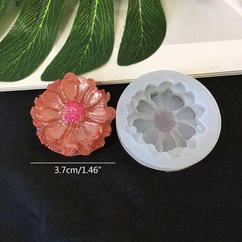 10 Styles 3D Flower Silicone Mold Resin Camellia Peony Daisy Lotus Flower Pendant Jewlery Making Tools Epoxy Resin Molds