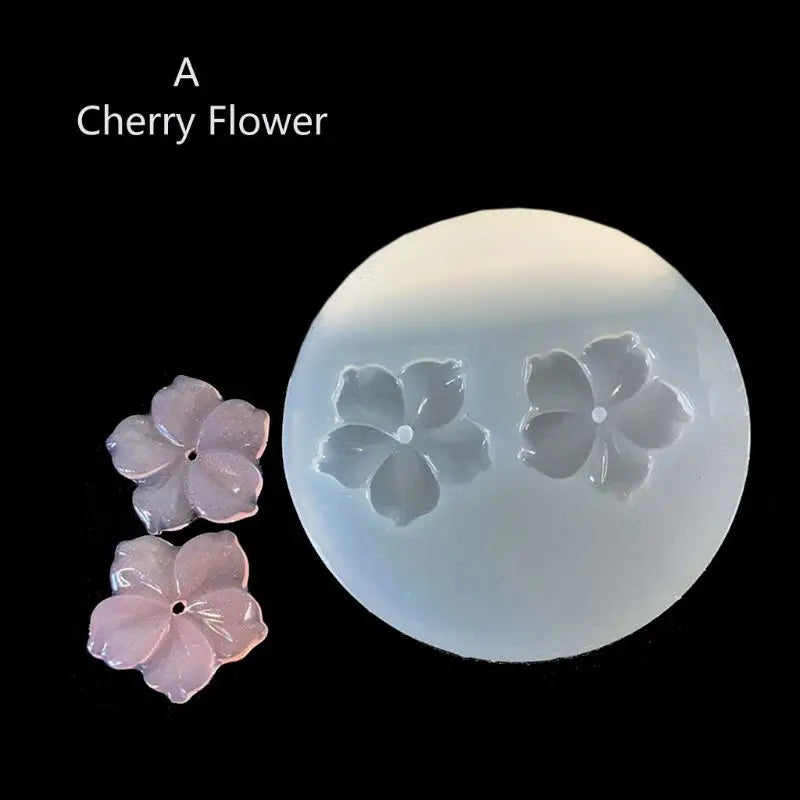 10 Styles 3D Flower Silicone Mold Resin Camellia Peony Daisy Lotus Flower Pendant Jewlery Making Tools Epoxy Resin Molds