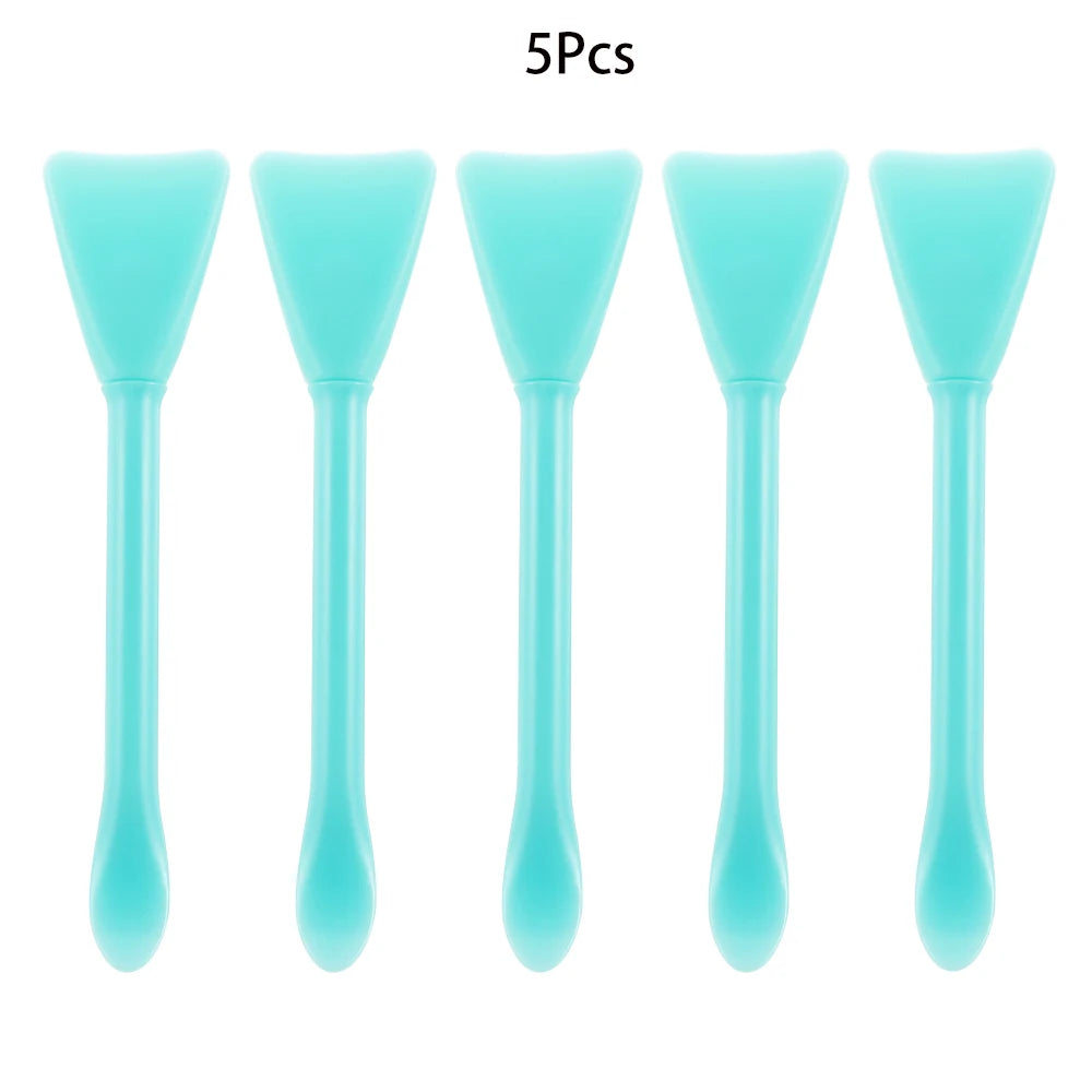 2/5Pcs Multifunction Stirring Brush Soft Silicone Brush Powder Spoon Epoxy Resin Tools for DIY Resin Mold Easy To Clean Glue