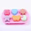 6 Different Shapes DIY Handmade Silicone Soap Mold Chocolate Biscuit Fondant Cake Creative Production Template Free Shipping