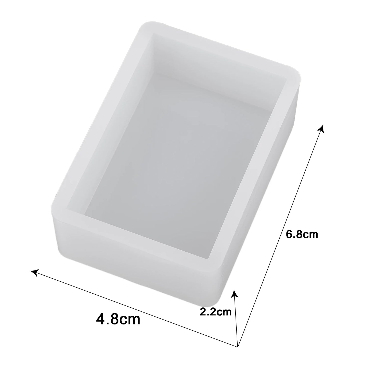 Cuboid Cube Resin Mold Crystal Epoxy Silicone Mold DIY Jewelry Pendant Storage Tray Mold Square Rectangular Casting Accessories