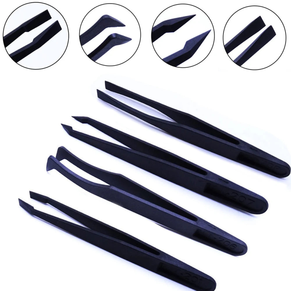 4/8Pcs Epoxy Resin Jewelry Tool Set Tweezers Anti-Static Plastic Precision For DIY Epoxy Resin Mold Jewelry Components Supplies