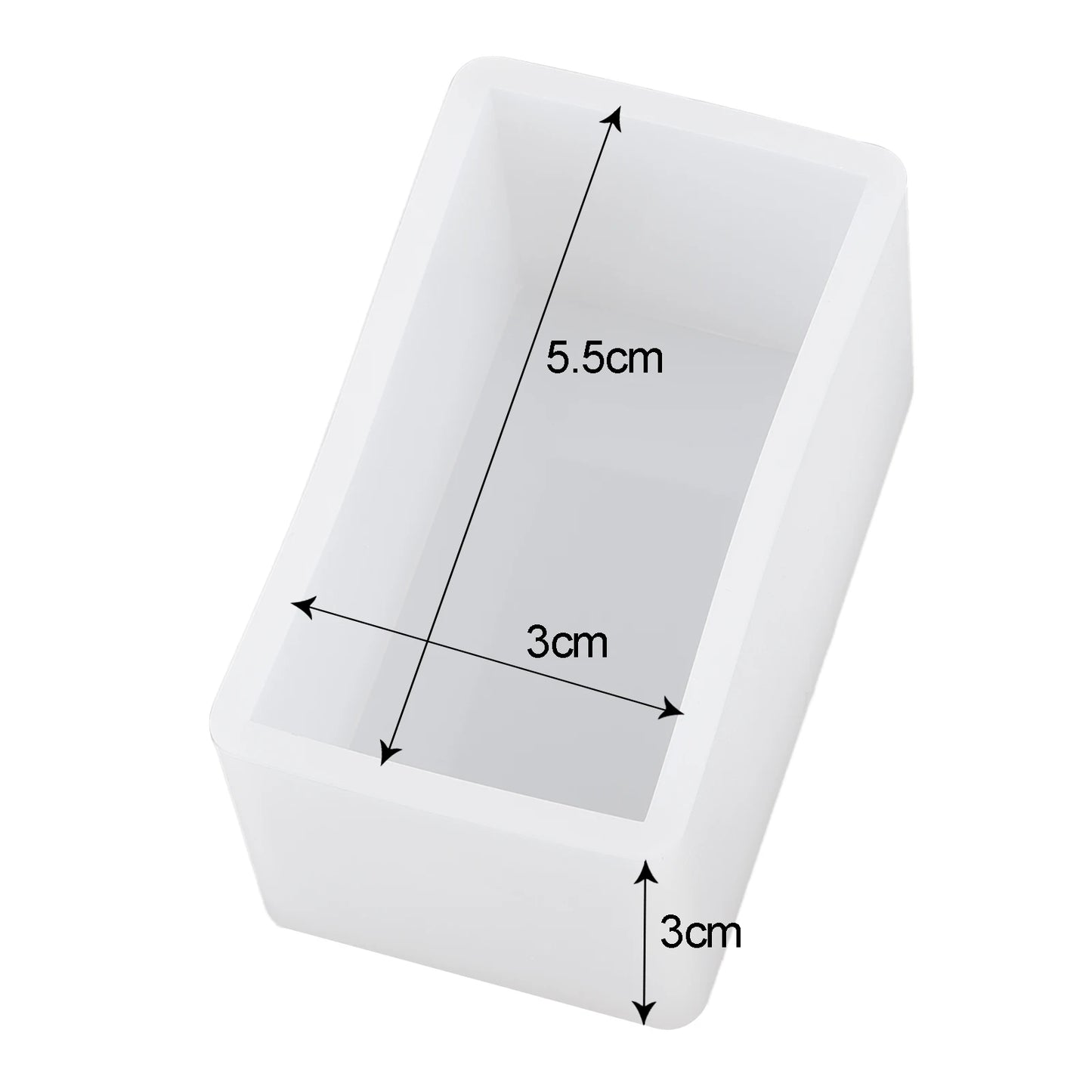 Cuboid Cube Resin Mold Crystal Epoxy Silicone Mold DIY Jewelry Pendant Storage Tray Mold Square Rectangular Casting Accessories