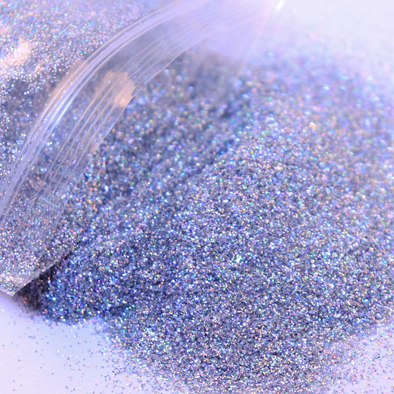 10g Holographic Glitter For Epoxy Resin Filling Laser Gold Silver Fine Powder Loose Sequins Silicone Mold Tumbler Art DIY Crafts