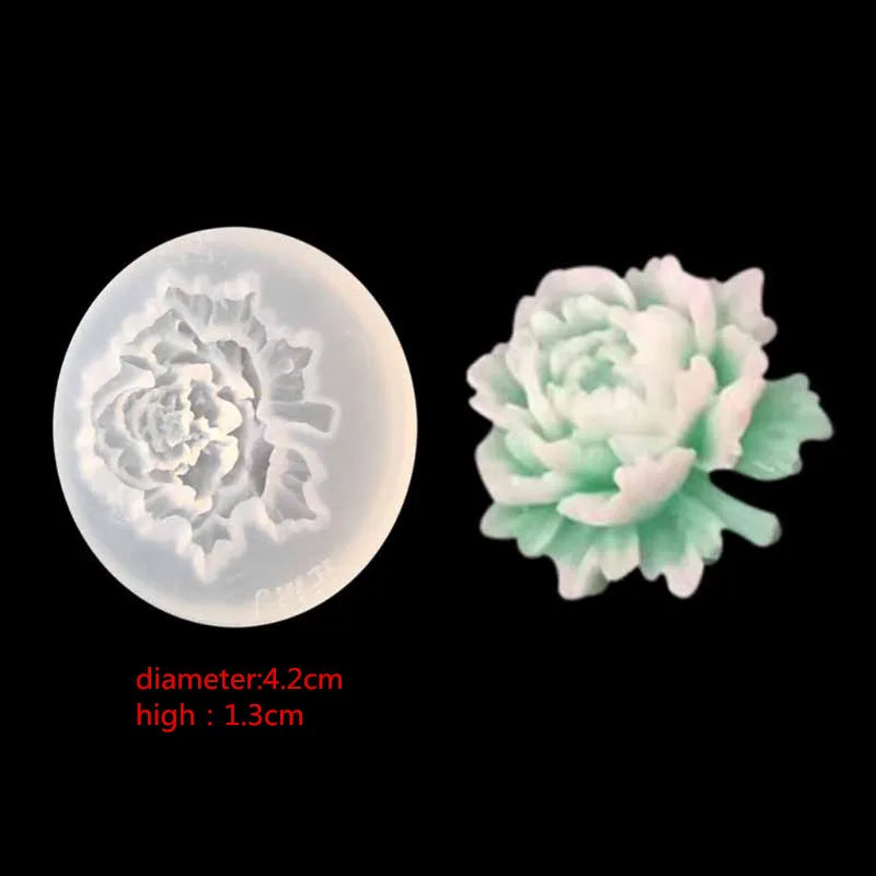 DIY Flower Silicone Molds Epoxy Resin Camellia Peony Daisy Lotus Flower Jewlery Making Tools