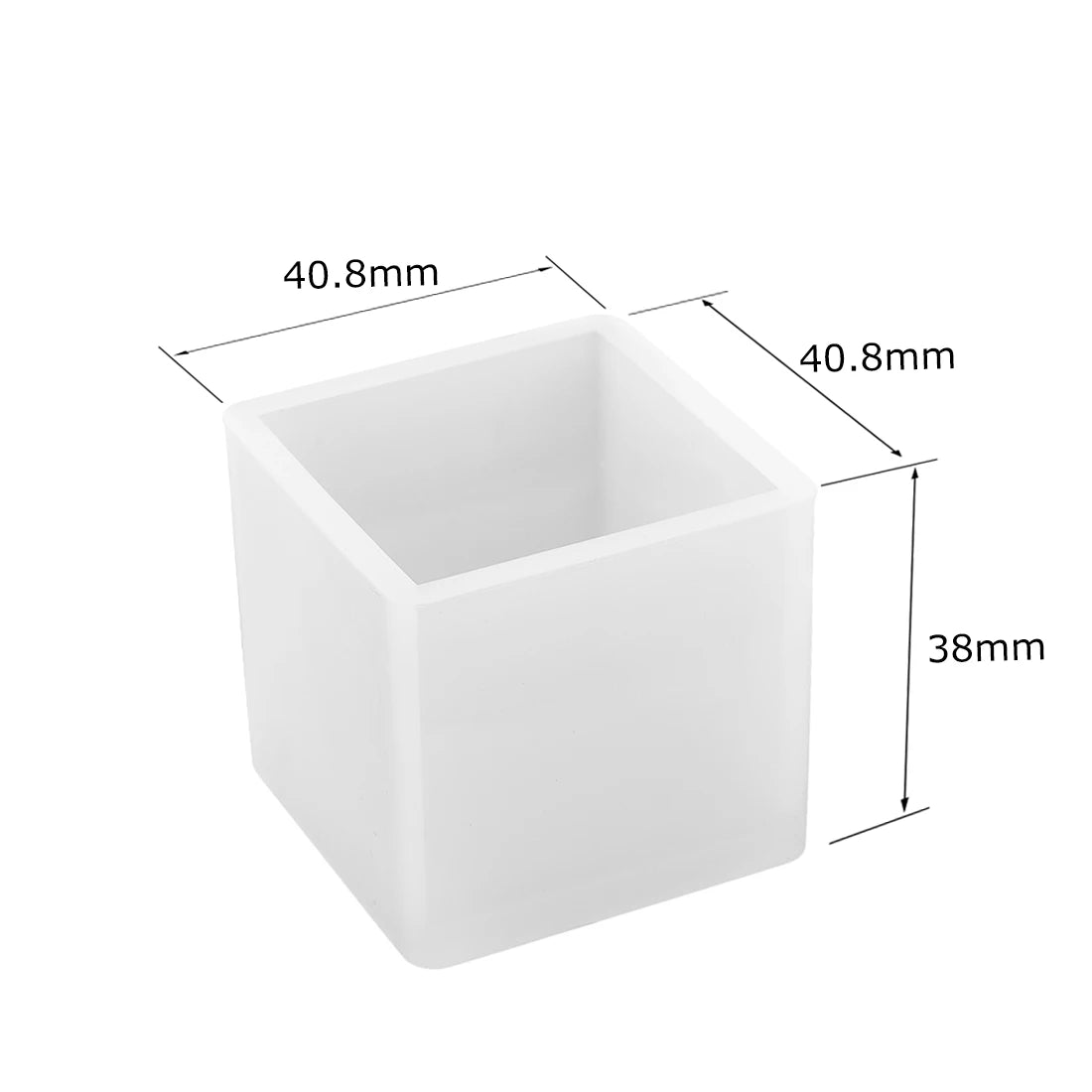 Cuboid Cube Resin Mold Crystal Epoxy Silicone Mold DIY Jewelry Pendant Storage Tray Mold Square Rectangular Casting Accessories