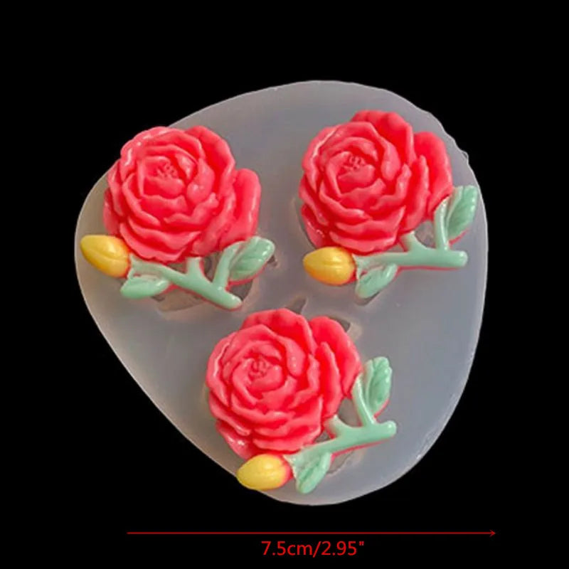 DIY Flower Silicone Molds Epoxy Resin Camellia Peony Daisy Lotus Flower Jewlery Making Tools