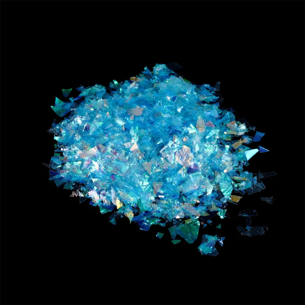 20g Irregular Aurora Paper Sequin Epoxy Resin Fillings Flakies Colorful Paillettes for Epoxy Resin Mold Filler Crafts Nail Art