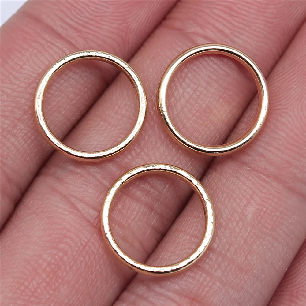 10pcs High Quality KC Gold Color Plated Geometry Charms For Earring Making Hollow Frame Bezel Border Molds UV Epoxy Resin Molds