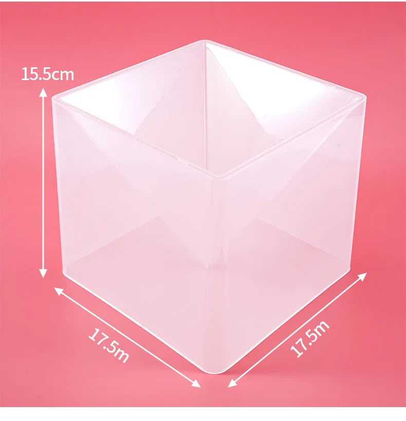 15Cm Large Pyramid Silicone Mold with Fixed Frame for DIY Crystal Uv Epoxy Jewelry Decoration Tools for Resin