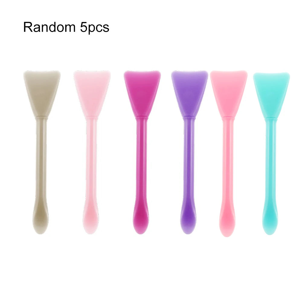 2/5Pcs Multifunction Stirring Brush Soft Silicone Brush Powder Spoon Epoxy Resin Tools for DIY Resin Mold Easy To Clean Glue