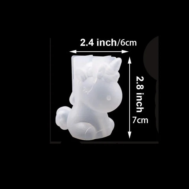 1pc 3D Animal Resin Molds Wolf Rabbit Dog Bear Epoxy Silicone Moulds DIY Crafts Casting Mold For Home Accessories