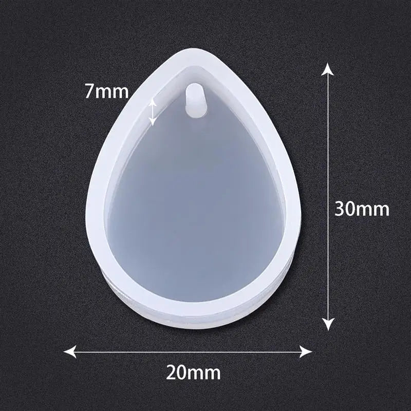 1/6pcs Keychain Pendant Silicone Mold Set DIY Pendant Crystal Epoxy Resin Mold Round Rectangle Pendants Jewelry Making