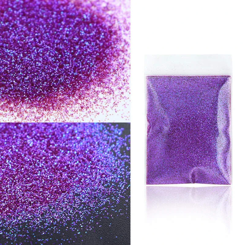 10g Holographic Glitter For Epoxy Resin Filling Laser Gold Silver Fine Powder Loose Sequins Silicone Mold Tumbler Art DIY Crafts