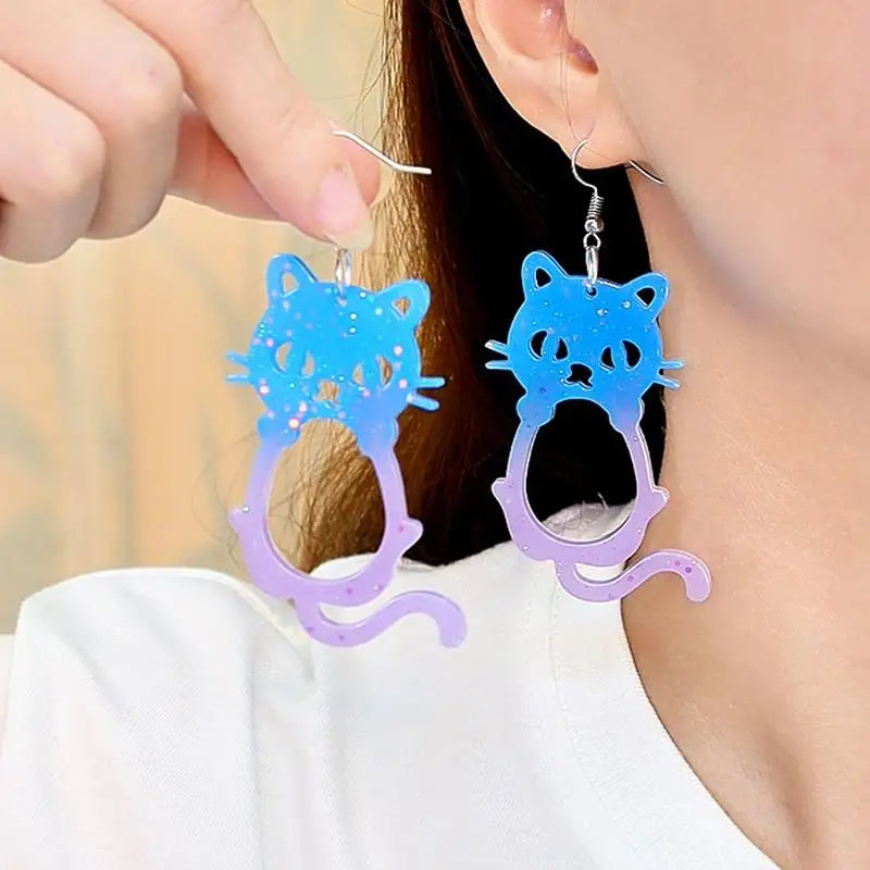 DIY Earrings Silicone Mold Animal Cat Dog Spider Shape Crystal Epoxy Resin Pendant Mould For Keychain Jewelry Making Supplies