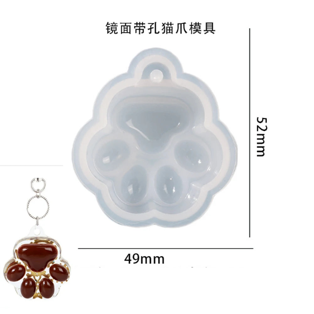 DIY Dog Tag Pendant Bone Shaped Silicone Mould Shaped Crafts Keychain Pendant Making Tools Epoxy Resin Mold Jewelry Making Tool