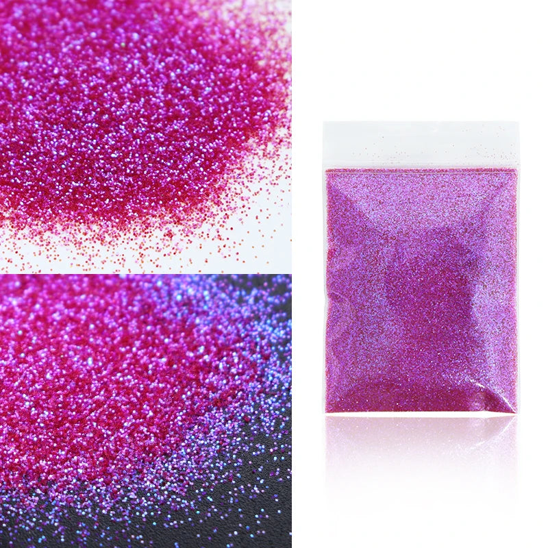 10g Holographic Glitter For Epoxy Resin Filling Laser Gold Silver Fine Powder Loose Sequins Silicone Mold Tumbler Art DIY Crafts