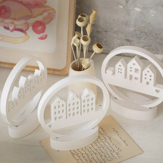 Circle House Castle Large Hanging Silicone Mold DIY Plaster Hut Ornament Resin Mold Home Decoration