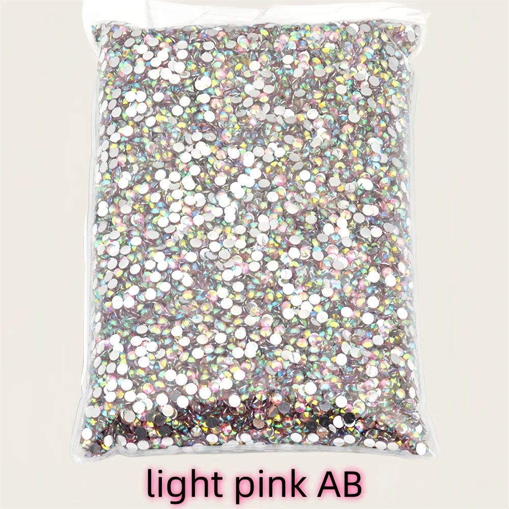 500g 2-6mm Resin Non Hot Fix Rhinestones Bulk Wholesale Flat Back Plastic Crystals Nail DIY Glitters Cтразы Stone