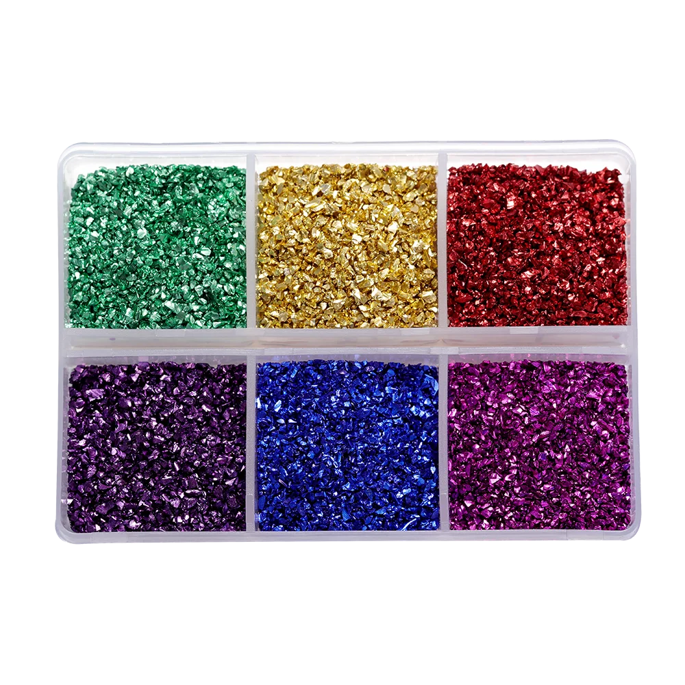 30g/Box Crushed Glass Stones Resin Filling Irregular Broken Stone for DIY Epoxy Resin Mold Crafts Nail Art Decoration Material