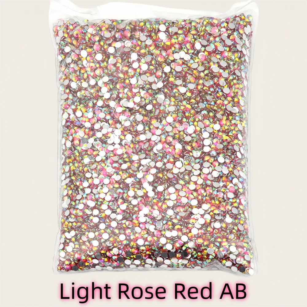 500g 2-6mm Resin Non Hot Fix Rhinestones Bulk Wholesale Flat Back Plastic Crystals Nail DIY Glitters Cтразы Stone