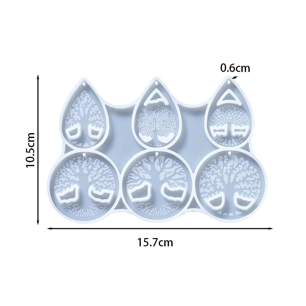 Butterfly Leaf Earrings Pendant Epoxy Resin Silicone Molds Hollow Arts Crafts Making For DIY Charms Pendant Jewelry Molds